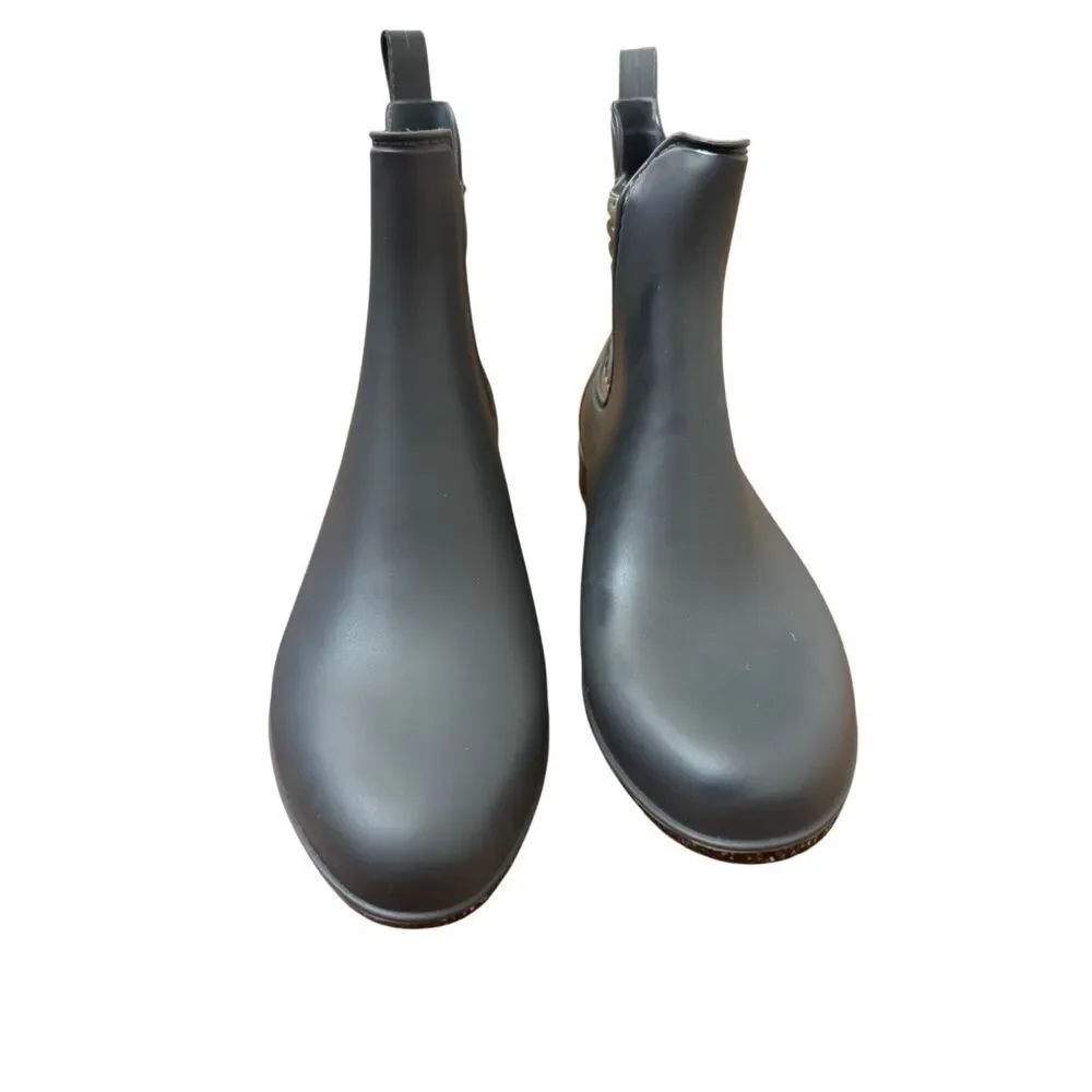 Jack Rogers Sallie Chelsea Waterproof Rain Waterproof Bootie Gray Size 9